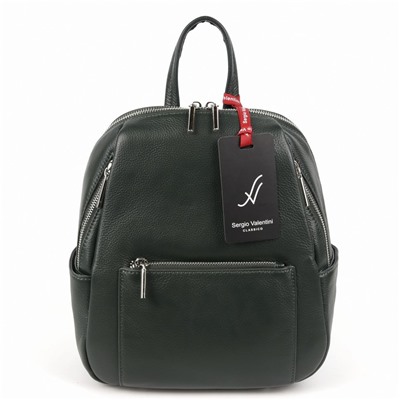 Женский кожаный рюкзак Sergio Valentini SV-SZ749/C Д.Грин