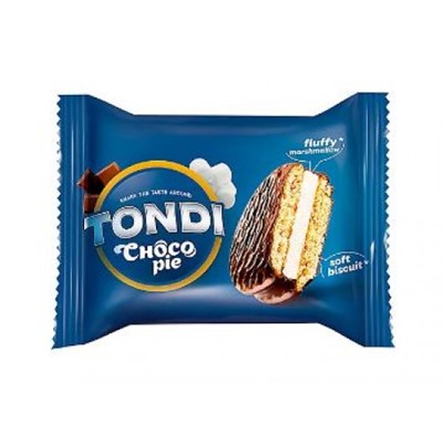 «Tondi», choco Pie, 30 гр. Чоко пай (упаковка 70 шт.) KDV