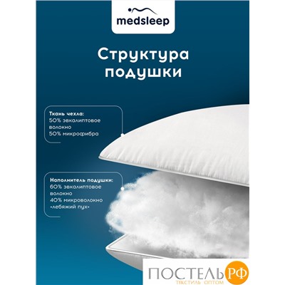 MedSleep TREE OF LIFE Подушка 50х70,1пр.,эвкалипт/эвкалипт/микровол.