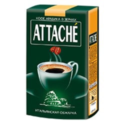 Кофе                                        Attache                                        Итал.обжарка 250 гр. молотый (зеленая) (8) №53