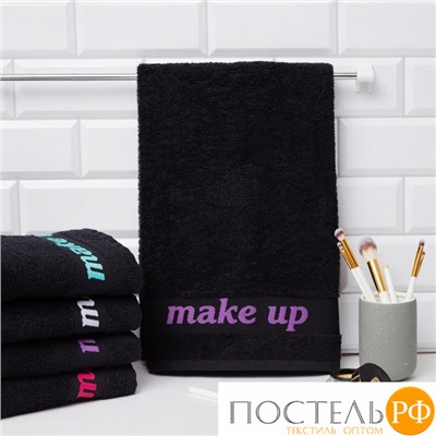 Полотенце махровое Love Life Make up 50*90 фиолетовый,100% хлопок,360 г/м2