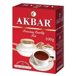 Чай                                        Akbar                                        RED&WHITE 100 гр. кр/лист (24)