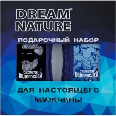 Подарочный набор для мужчин Dream Nature с экстрактом Водорослей (шампунь и гель для душа)