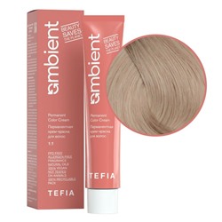 TEFIA  Ambient 10.0 Перманентная крем-краска для волос / Экстра светлый блондин натуральный, 60 мл