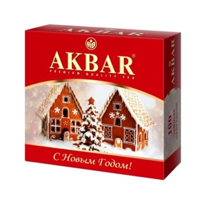 Чай                                        Akbar                                        Акбар Классическая Серия 100 пак.*2 гр., черный, с/я, картон (12)
