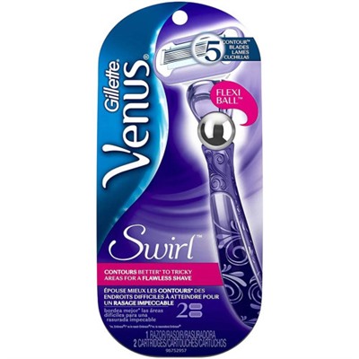 Станок для бритья женский Gillette (Жиллет) Venus Swirl, 2 кассеты