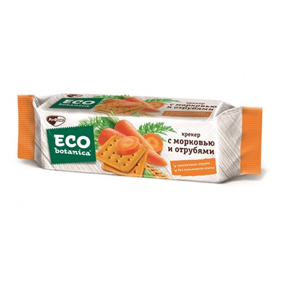 Кондитерские изделия                                        Eco-botanica                                        Крекер ECO-BOTANICA с Морковью и отрубями 200 гр. (20)