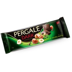 Кондитерские изделия                                        Pergale                                        Шоколад темный Pergale с цельным фундуком, 100 (15)