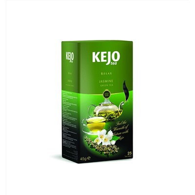 Чай                                        Kejofoods                                        RELAX JASMINE, 25 пак. х 2 гр. (10) зеленый с жасминм