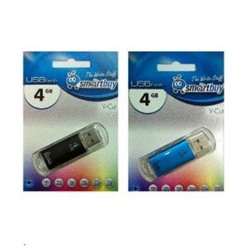 *USB2.0 FlashDrives 8Gb Smart Buy  V-Cut Black (SB8GBVC-K)