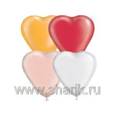 Шар Сердце  5" Пастель 1105-0141 GEMAR