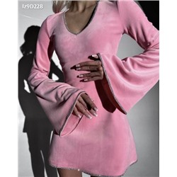 Платье королевский бамбук розовое IZD228