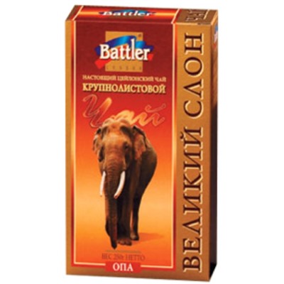 Чай                                        Battler                                        Великий Слон OPA(2102) 100 гр.черный (50)