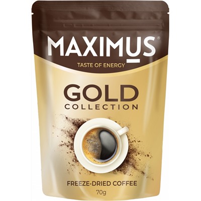 Кофе                                        Maximus                                        Сублимированный "Gold Collection" 70 гр. м/у (40)