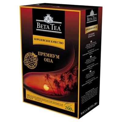 Чай                                        Beta tea                                        Королевское качество 200 гр. черный (20)