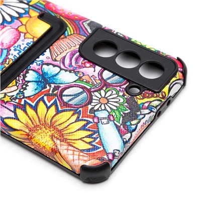 Чехол-накладка SC284 с картхолдером для "Samsung SM-G996 Galaxy S21+" (multicolor) (008)