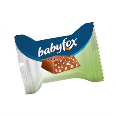 «BabyFox», конфеты шоколадные mini с фундуком (упаковка 0,5 кг) KDV