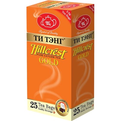 Чай                                        Титэнг                                        Гребень холма золотой 25 пак.*2,5 гр. черный (6пч)(201276) (144)