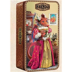 Кофе                                        Get&joy                                        Символ года Шкатулка "Драконесса" 100 гр., Арабика зерно., ж/б (24) (6768)