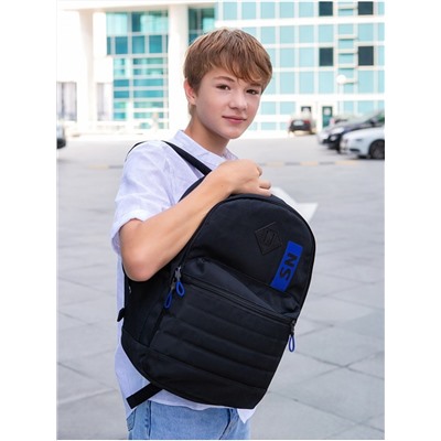 Рюкзак для подростков SkyName 80-44 черный/оранжевый 30х16х42
