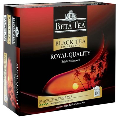 Чай                                        Beta tea                                        Королевское качество 100 пак.*1,5 гр. черный (8)