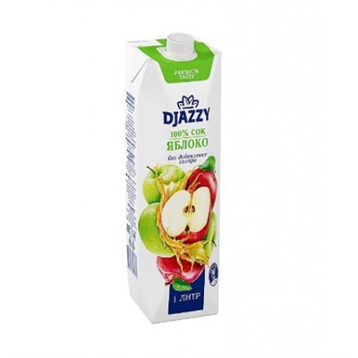 «Djazzy», сок Яблоко» 1 литр KDV