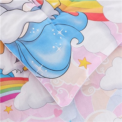 Одеяло Поплин облегченное -  с детским рисунком - Карусельки