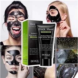 Черная маска-пленка с углем от черных точек Bioaqua black mask