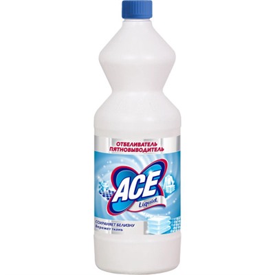 Жидкий отбеливатель-пятновыводитель Ace (Айс) Liquid, 1 л