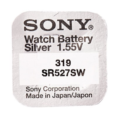 Элемент серебряно-цинковый Sony 319, SR527SW (10) (100) ..