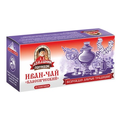 Чай                                        Иван-чай                                        пакетированный Классический 25 пак.*1,8 гр., картон (24) (П-001)