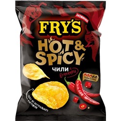 Бакалея                                        Fry's                                        Чипсы из натур. картофеля 70 гр. "FRY'S" вкус Огненный чили, м/у (24)