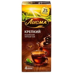 Чай                                        Лисма                                        Крепкий 25 пак.*2 гр. черный (18) 102189