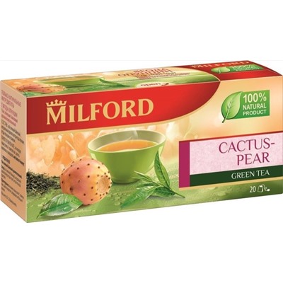 Чай                                        Milford                                        Зелёный с Опунцией 20 пак. х 1,75 гр.(12)