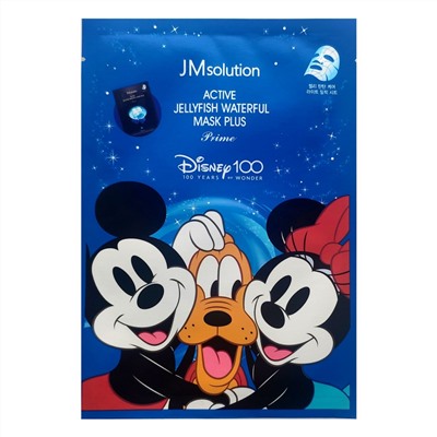 Jmsolution Ультратонкая тканевая маска для лица с экстрактом медузы / Disney100 Active Jellyfish Vital Mask Prime, 33 мл