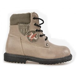 Ботинки осенние для мальчика утепленные KING BOOTS Kleine Pilot  RA21307 BEIGE