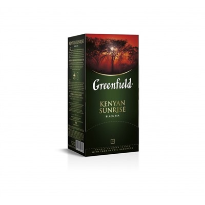 Чай                                        Greenfield                                         Kenyan Sunrise 25 пак. х 2 гр. цейлон черный (10) (0489-10)