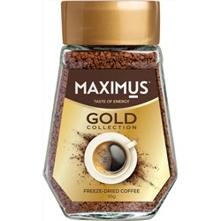 Кофе                                        Maximus                                        Сублимированный "Gold Collection" 95 гр. стекло (12)