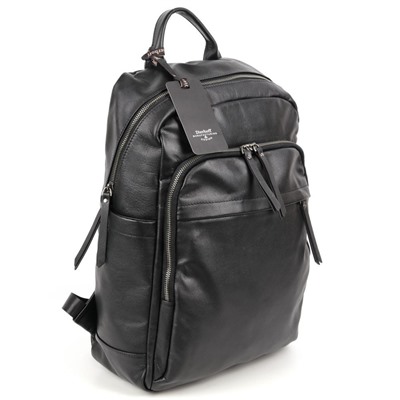 Мужской кожаный рюкзак Dierhoff DF-6615 Блек