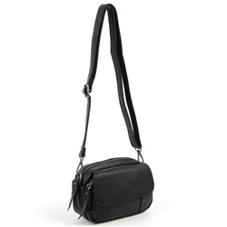 Женская кожаная сумка кросс-боди 6705 Блек