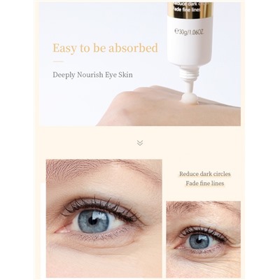 Крем для кожи вокруг глаз с муцином улитки и женьшеня Laikou Ginseng Snail Eye Cream, 30 гр.
