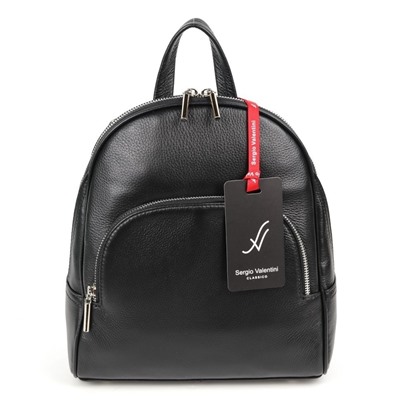 Женский кожаный рюкзак Sergio Valentini SV-SZ748/C Блек