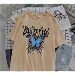 Футболка BUTTERFLY бежевая SM