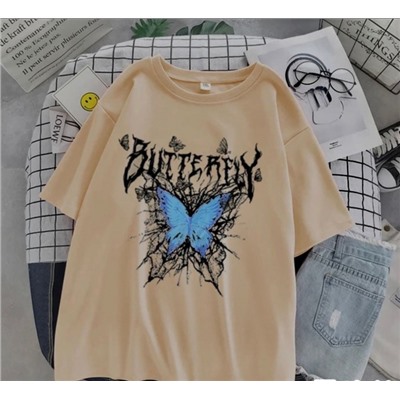 Футболка BUTTERFLY бежевая SM