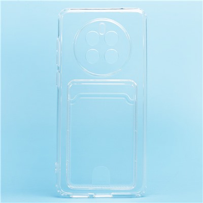 Чехол-накладка SC276 с картхолдером для "Huawei Mate 50" (transparent)
