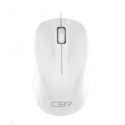 *Мышь CBR CM 131 белая, оптика, 800dpi, 3 кнопки и колесо, кабель 2 м, USB