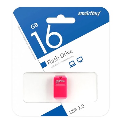 Флэш накопитель USB 16 Гб Smart Buy ART (pink)