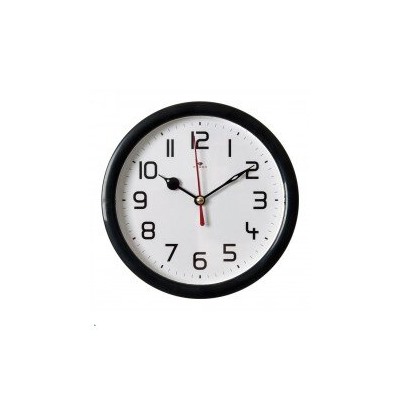 *Часы будильник  B4-003 (диам 15 см) черный Классика