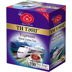 Чай                                        Титэнг                                        Экспрессо 100 пак.*2,5 гр. черный (4пч)(405742) (36)