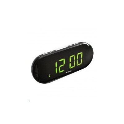 *часы настольные VST-717-2 зелёные цифры (без блока, питание от USB)
